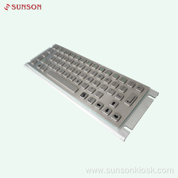 Industrial Metalic Keyboard for Information Kiosk